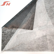 Single/double dot 100% polyester adhesive nonwoven fusing interlining fabric